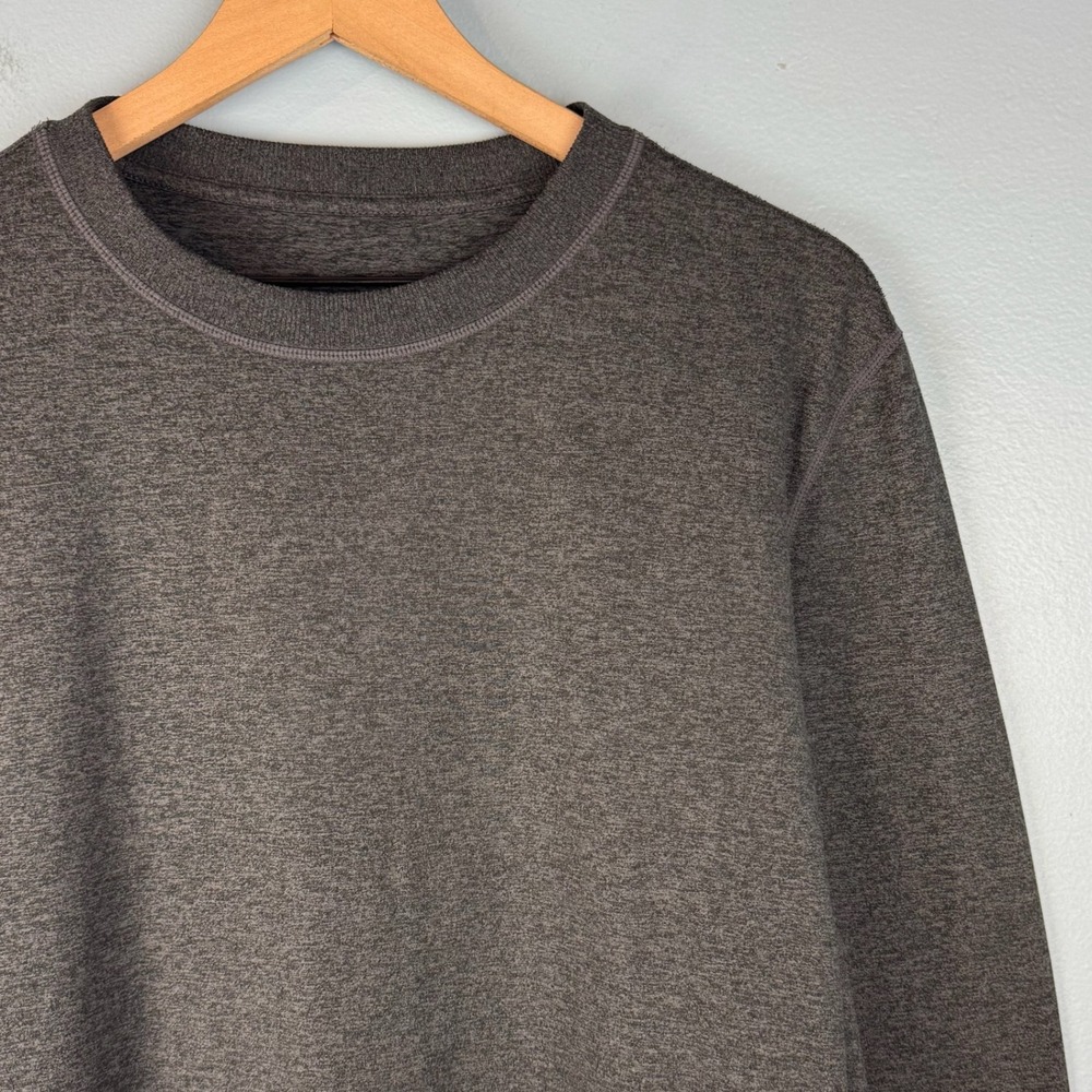 Vuori Ponto Performance Pullover Sweatshirt Mens XL Charcoal Heather Crew Neck